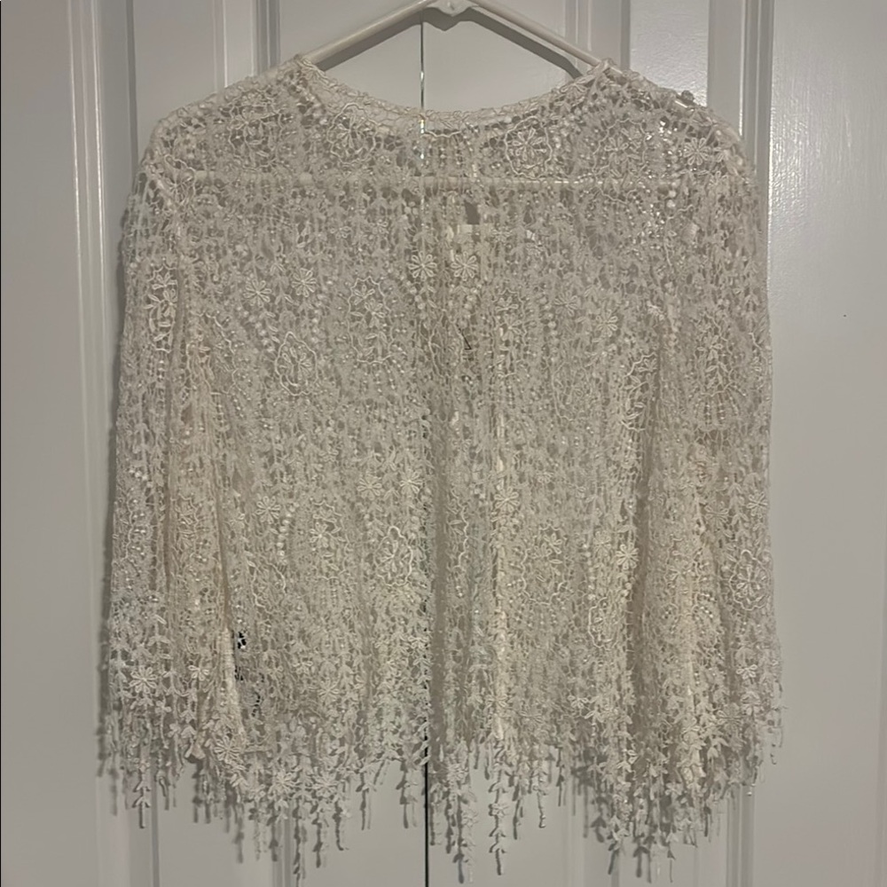 Bridal lace topper